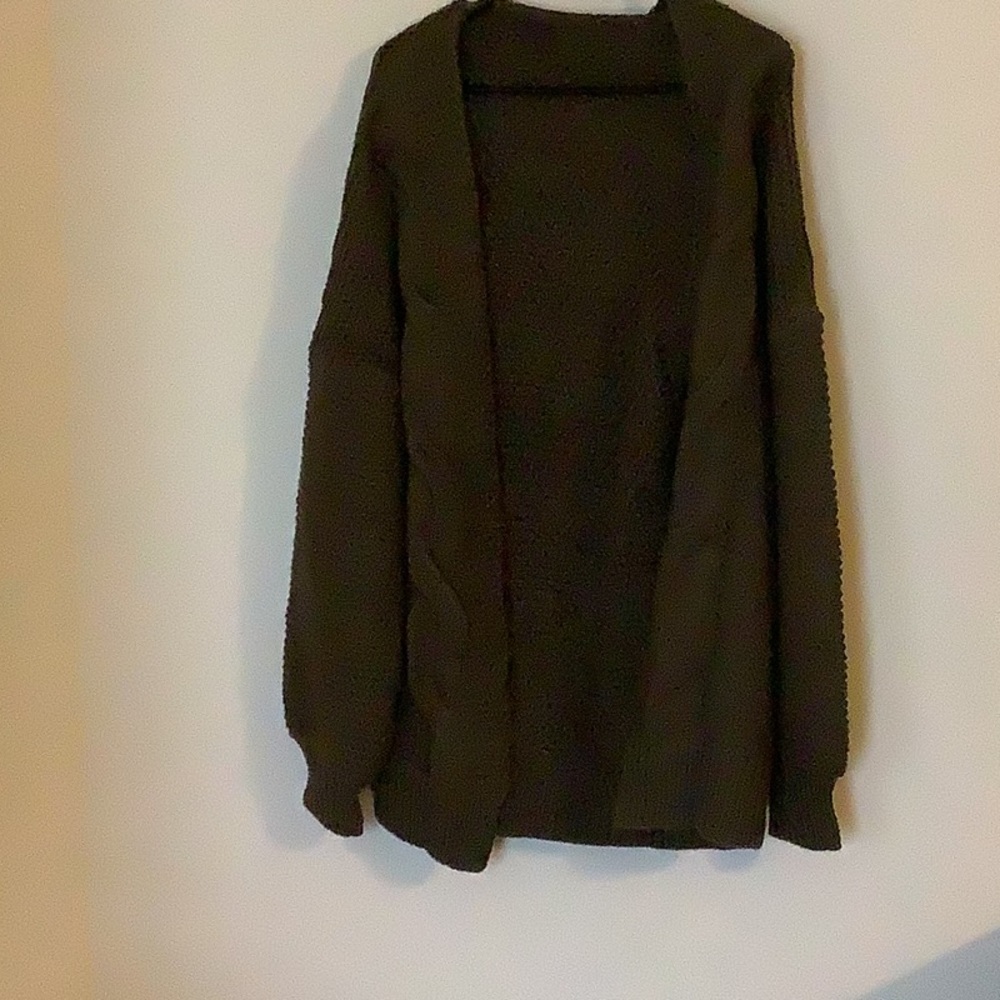 Army Green sweater wrap
